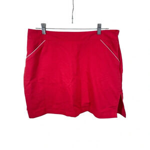 Lopez women’s golf skirt skort red cotton blend size 12 side pickleball